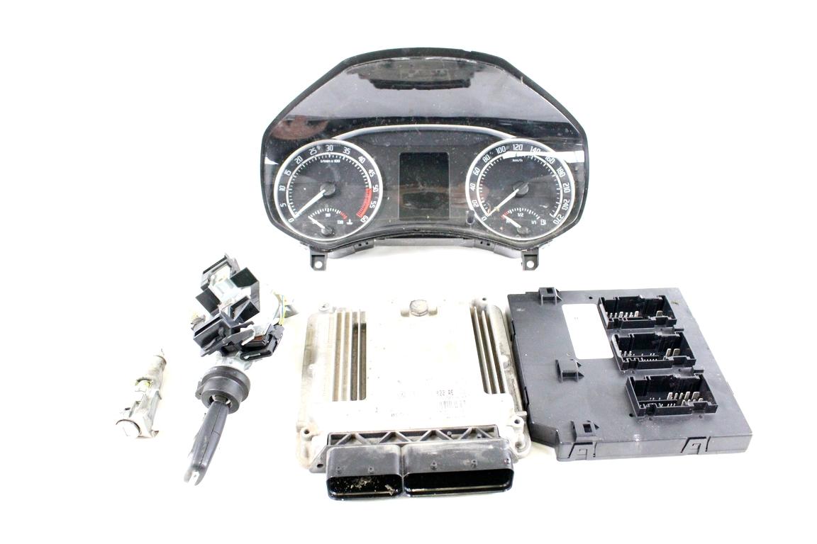 03L906022RE KIT ACCENSIONE AVVIAMENTO SKODA OCTAVIA VRS SW 2.0 D 125KW AUT 5P (2013) RICAMBIO USATO CON CENTRALINA MOTORE, QUADRO STRUMENTI, BLOCCHETTI ACCENSIONE APERTURA CON CHIAVE 0281015876 03L906022GA 1K0937087AD 1K0905851B 1Z0920843T