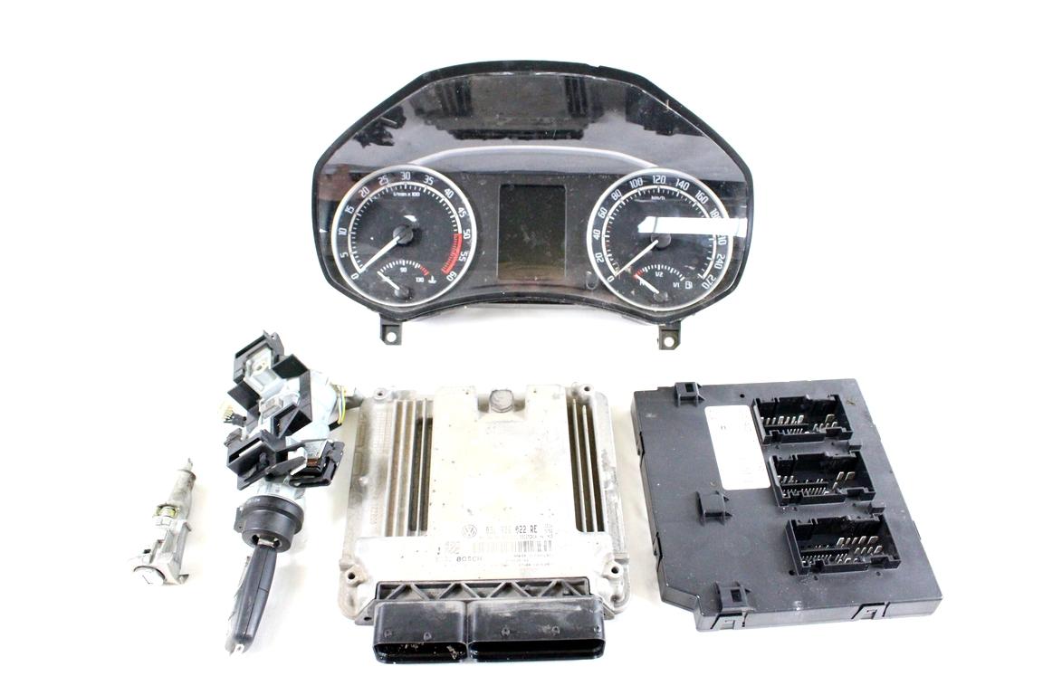 03L906022RE KIT ACCENSIONE AVVIAMENTO SKODA OCTAVIA VRS SW 2.0 D 125KW AUT 5P (2013) RICAMBIO USATO CON CENTRALINA MOTORE, QUADRO STRUMENTI, BLOCCHETTI ACCENSIONE APERTURA CON CHIAVE 0281015876 03L906022GA 1K0937087AD 1K0905851B 1Z0920843T