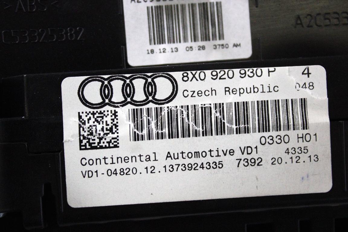 03L906023QA KIT ACCENSIONE AVVIAMENTO AUDI A1 1.6 D 66KW 5M 5P (2014) RICAMBIO USATO QUADRO STRUMENTI TRASPARENTE DANNEGGIATO, CON CENTRALINA MOTORE, BLOCCHETTI ACCENSIONE APERTURA CON CHIAVE 8X0907063N 1K0905851B 8X0920930P