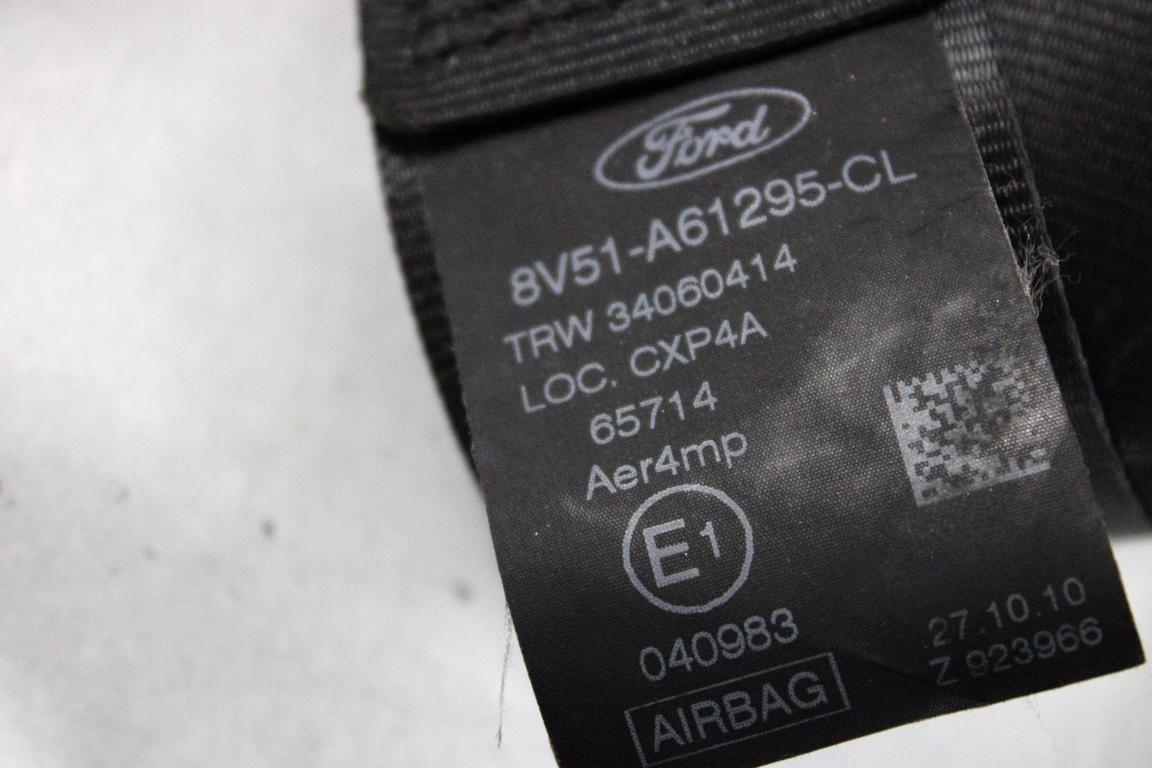 AA6T-14B321-BA KIT AIRBAG FORD FIESTA 1.4 G 71KW 5M 5P (2010) RICAMBIO USATO CON PRETENSIONATORI CINTURE DI SICUREZZA, CENTRALINA AIRBAG, AIRBAG VOLANTE GUIDATORE, AIRBAG PASSEGGERO, AIRBAG GINOCCHIA, CRUSCOTTO 8A61-A045J76-BE 8V51-A044H30-AB