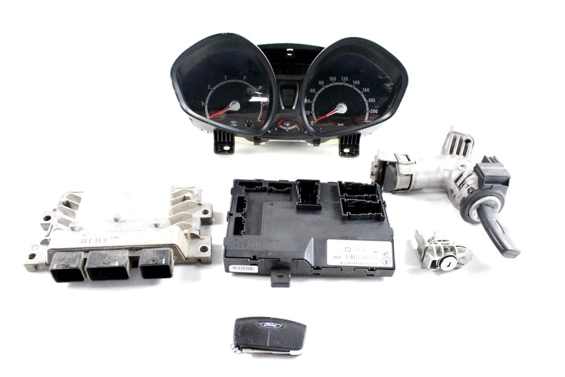 AV21-12A650-EE KIT ACCENSIONE AVVIAMENTO FORD FIESTA 1.4 G 71KW 5M 5P (2010) RICAMBIO USATO CON CENTRALINA MOTORE, QUADRO STRUMENTI CONTACHILOMETRI, BLOCCHETTI ACCENSIONE CON DOPPIA CHIAVE 8V51-15K600-CJ 8A6T-15607-AB 8A6T-10849-AM