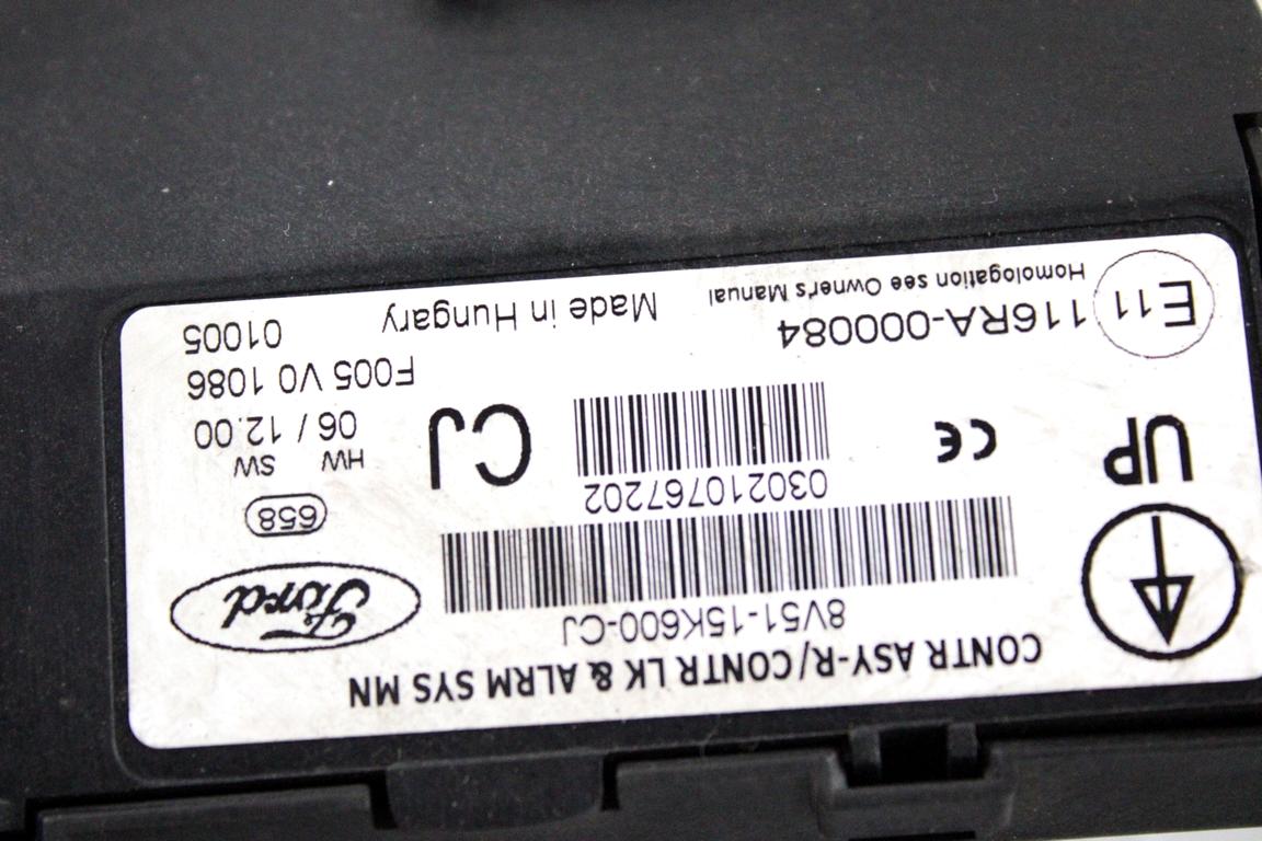 AV21-12A650-EE KIT ACCENSIONE AVVIAMENTO FORD FIESTA 1.4 G 71KW 5M 5P (2010) RICAMBIO USATO CON CENTRALINA MOTORE, QUADRO STRUMENTI CONTACHILOMETRI, BLOCCHETTI ACCENSIONE CON DOPPIA CHIAVE 8V51-15K600-CJ 8A6T-15607-AB 8A6T-10849-AM