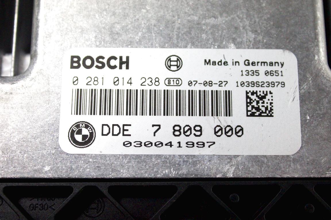 7809000 KIT ACCENSIONE AVVIAMENTO BMW SERIE 3 320D E90 2.0 D 130KW 6M 4P (2008) RICAMBIO USATO CON CENTRALINA MOTORE BLOCCHETTI ACCENSIONE APERTURA CON CHIAVE 51247167321 61359147195