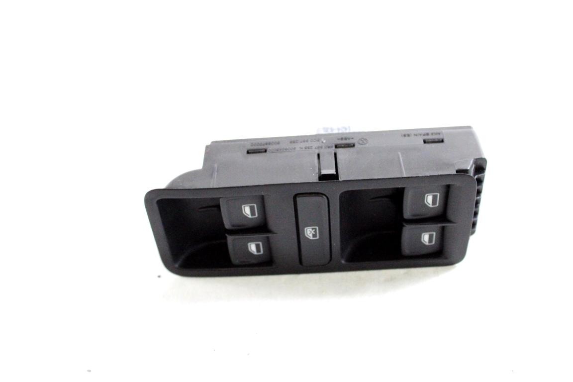 6C0959857 GRUPPO DI COMANDO ALZA-VETRI ALZA-CRISTALLI PORTA ANTERIORE SINISTRA VOLKSWAGEN POLO 1.4 D 55KW 5M 5P (2014) RICAMBIO USATO CON INTERRUTTORE BLOCCO ALZA-VETRI ALZA-CRISTALLI