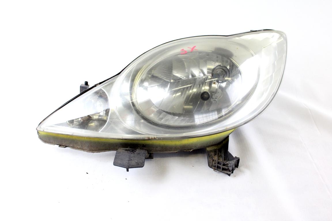 620874 FARO FANALE ANTERIORE SINISTRO PEUGEOT 107 1.0 B 50KW 5M 3P (2006) RICAMBIO USATO