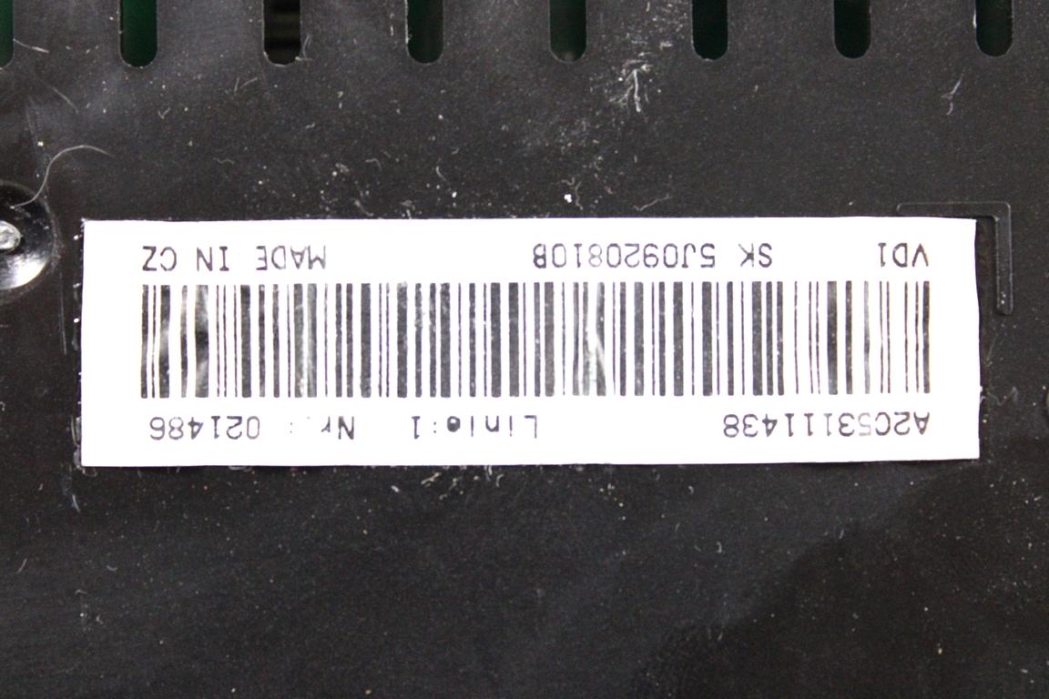 03E906023B KIT ACCENSIONE AVVIAMENTO SKODA FABIA 1.2 B 51KW 5M 5P (2007) RICAMBIO USATO CON CENTRALINA MOTORE, QUADRO STRUMENTI, BLOCCHETTI ACCENSIONE APERTURA CON DOPPIA CHIAVE 6Q2937049F 4B0905851C 5J0820810B