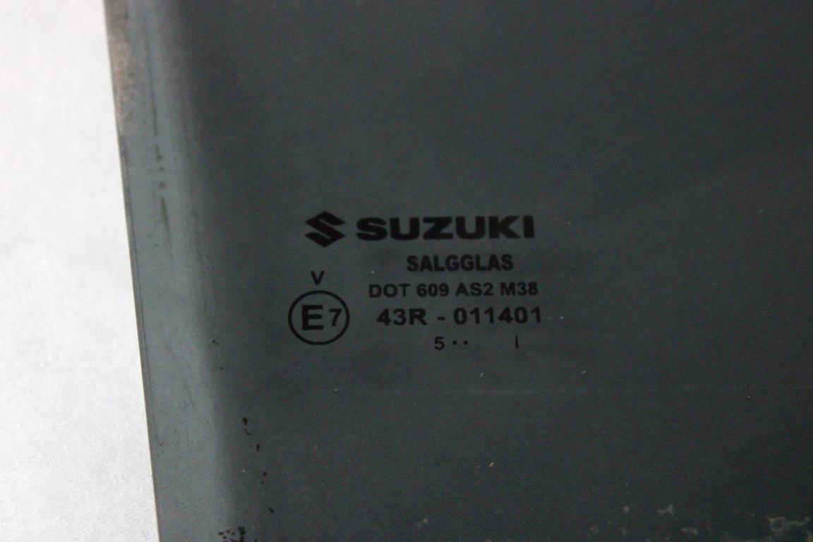 8454154P10000 VETRO SCENDENTE PORTA POSTERIORE DESTRA OSCURATO SUZUKI VITARA 1.6 B 88KW 5M 5P (2016) RICAMBIO USATO