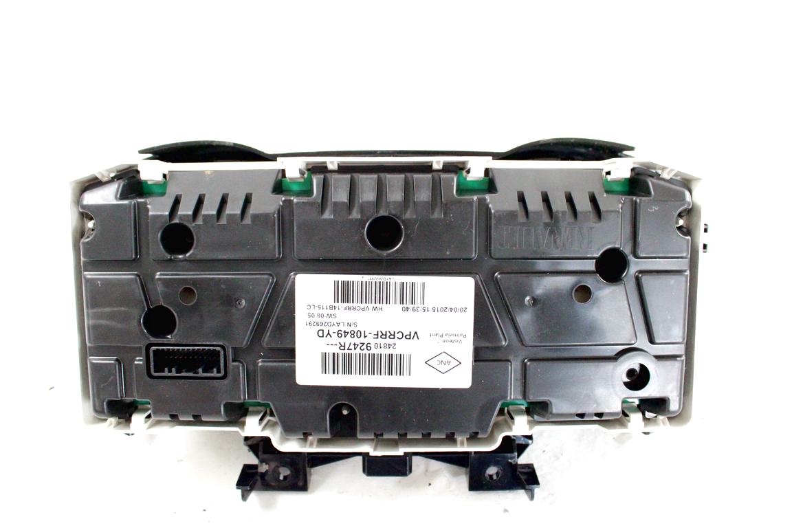 248109247R QUADRO STRUMENTI CONATCHILOMETRI RENAULT CLIO 1.2 G 54KW 5M 5P (2015) RICAMBIO USATO