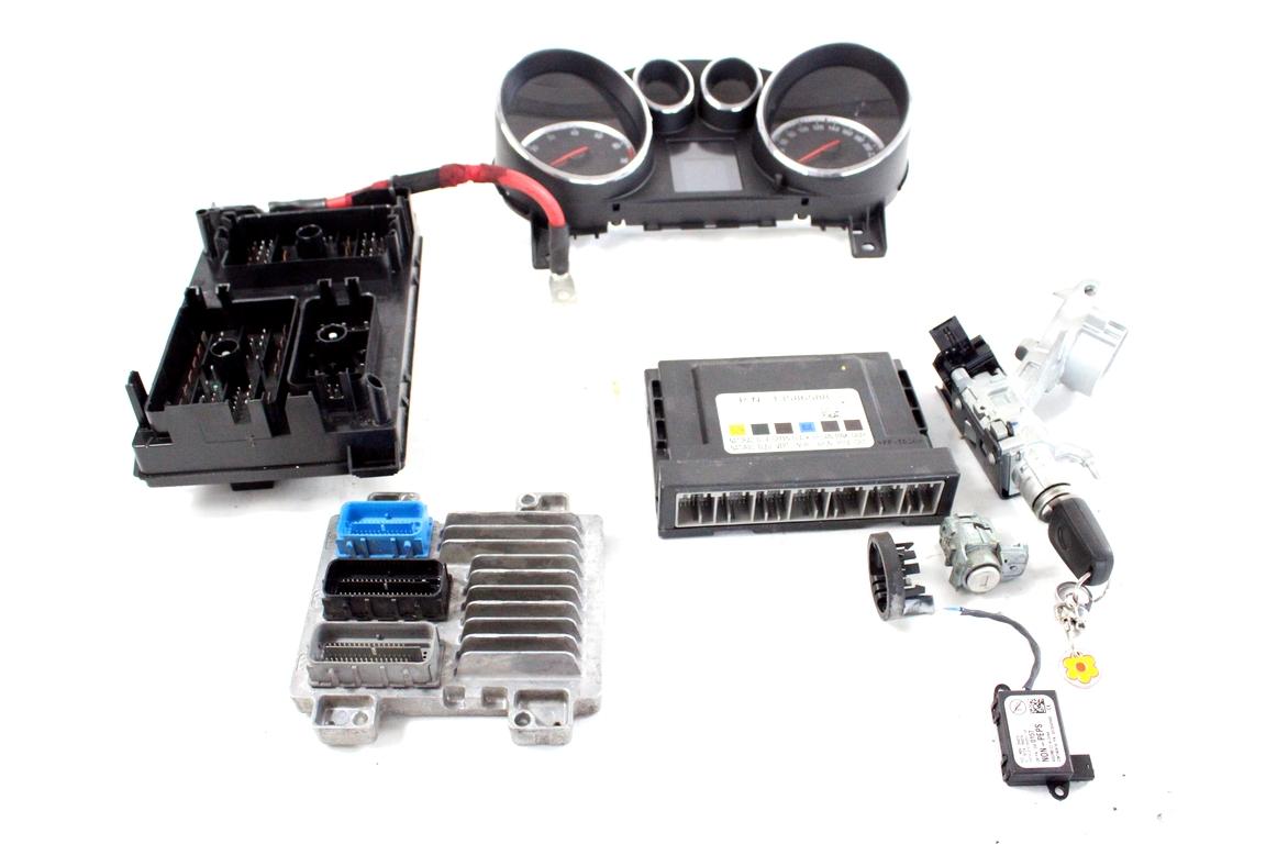 12654137 KIT ACCENSIONE AVVIAMENTO OPEL ASTRA J SW 1.4 G 103KW 6M 5P (2013) RICAMBIO USATO CON CENTRALINA MOTORE, QUADRO STRUMENTI CONTACHILOMETRI, BLOCCHETTI ACCENSIONE APERTURA CON CHIAVE 12643636 13500157 13586588 13368639 13433769 13430150 20939745