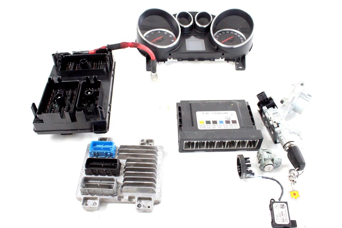 12654137 KIT ACCENSIONE AVVIAMENTO OPEL ASTRA J SW 1.4 G 103KW 6M 5P (2013) RICAMBIO USATO CON CENTRALINA MOTORE, QUADRO STRUMENTI CONTACHILOMETRI, BLOCCHETTI ACCENSIONE APERTURA CON CHIAVE 12643636 13500157 13586588 13368639 13433769 13430150 20939745