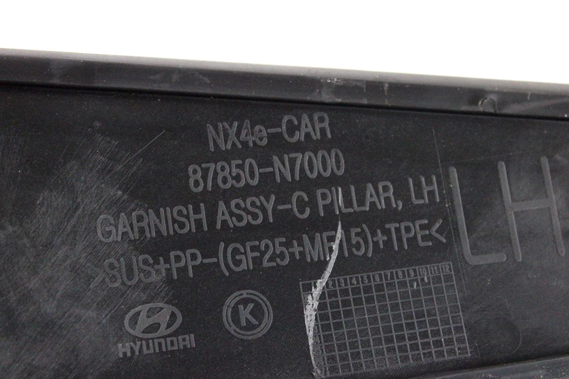 87850-N7000 MODANATURA RIVESTIMENTO SUPERIORE PARAFANGO POSTERIORE SINISTRO HYUNDAI TUCSON 1.6 I 132KW AUT 5P (2021) RICAMBIO USATO