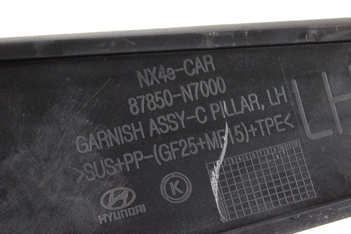 87850-N7000 MODANATURA RIVESTIMENTO SUPERIORE PARAFANGO POSTERIORE SINISTRO HYUNDAI TUCSON 1.6 I 132KW AUT 5P (2021) RICAMBIO USATO