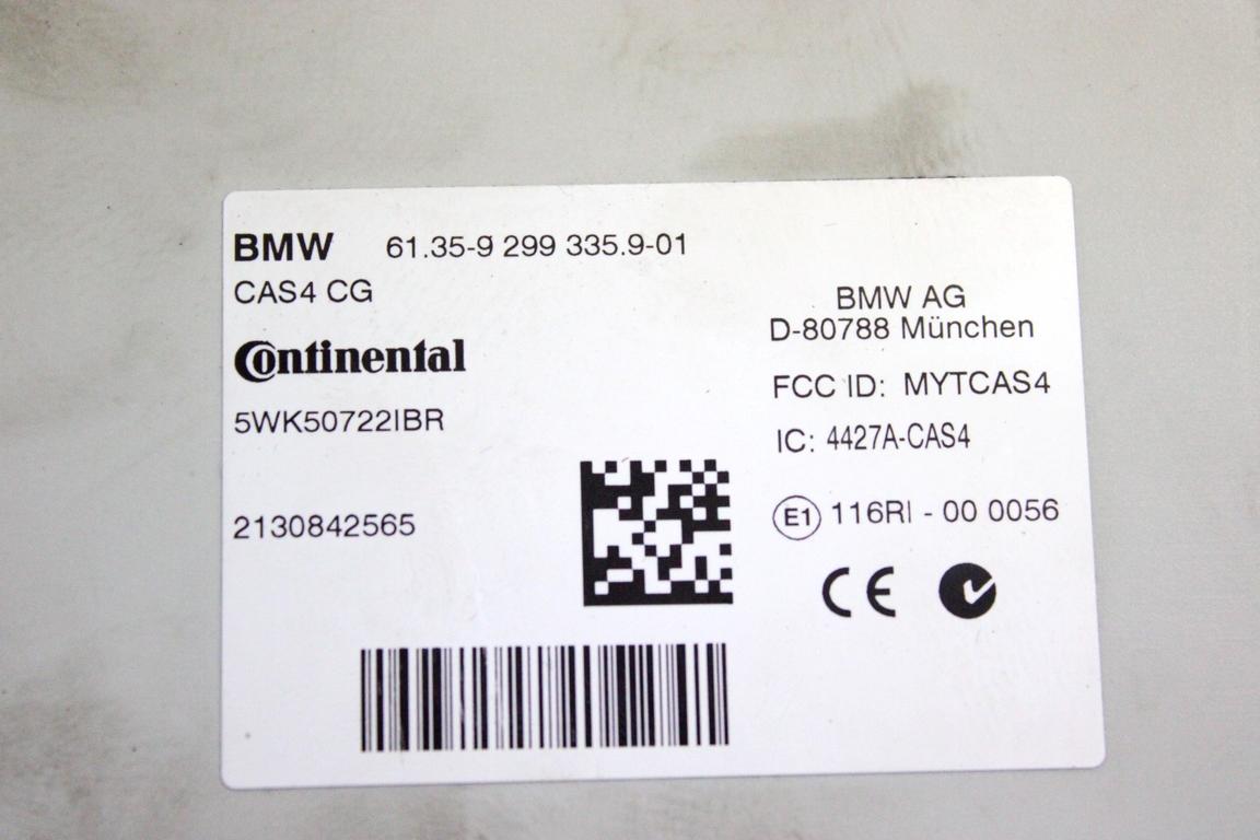 8573257 KIT ACCENSIONE AVVIAMENTO BMW SERIE 5 520D F11 SW 2.0 D 135KW AUT 5P (2013) RICAMBIO USATO CON CENTRALINA MOTORE, BLOCCHETTI ACCENSIONE APERTURA CON DOPPIA CHIAVE 0281019680 61359299335