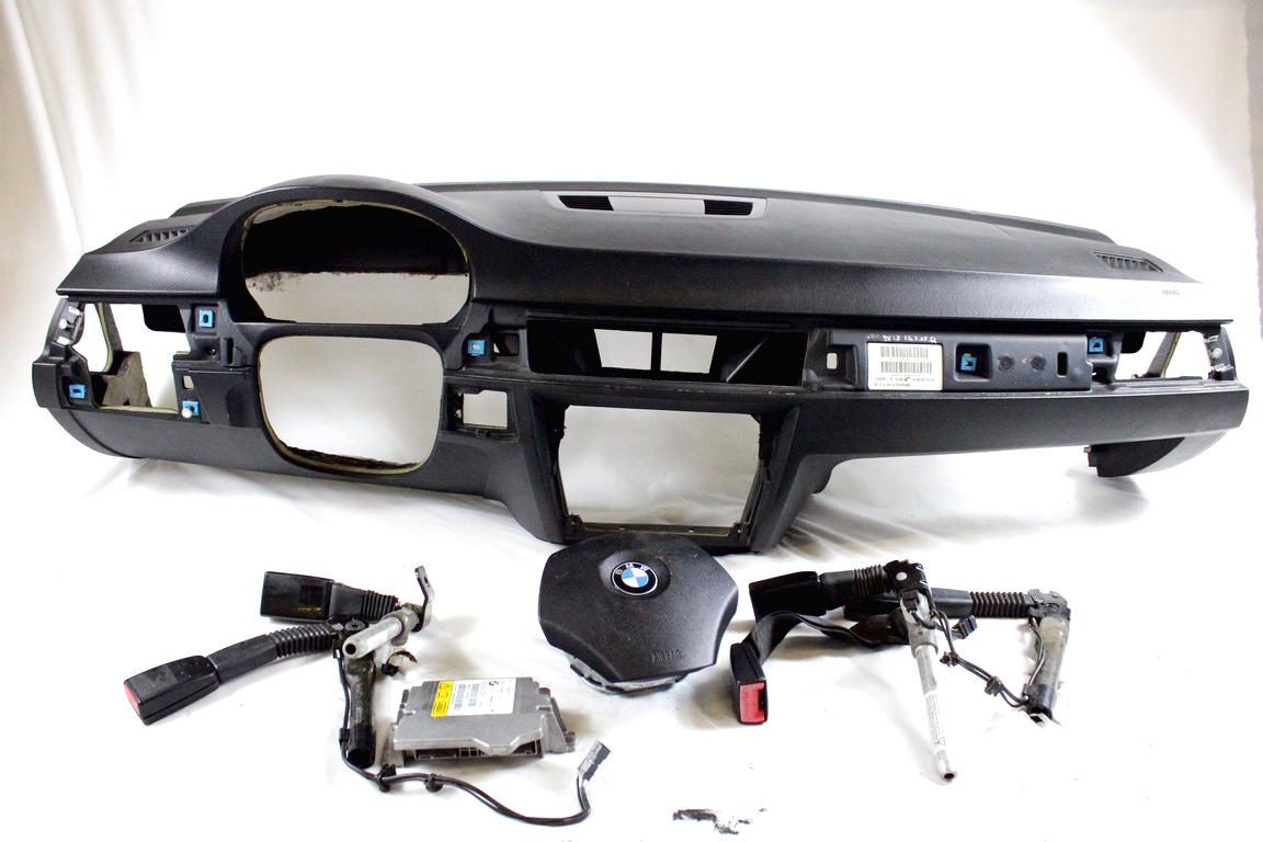 6964607 KIT AIRBAG BMW SERIE 3 320D E90 2.0 D 120KW 6M 4P (2005) RICAMBIO USATO CON CENTRALINA AIRBAG , AIRBAG VOLANTE, PRETENSIONATORI CINTURE DI SICUREZZA, CRUSCOTTO 5754573