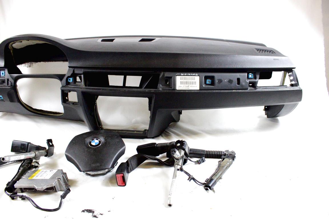 6964607 KIT AIRBAG BMW SERIE 3 320D E90 2.0 D 120KW 6M 4P (2005) RICAMBIO USATO CON CENTRALINA AIRBAG , AIRBAG VOLANTE, PRETENSIONATORI CINTURE DI SICUREZZA, CRUSCOTTO 5754573