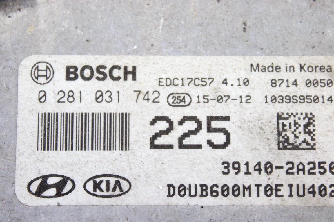 39140-2A250 KIT ACCENSIONE AVVIAMENTO KIA RIO 1.4 D 66KW 6M 5P (2015) RICAMBIO USATO CON CENTRALINA MOTORE, QUADRO STRUMENTI CONTACHILOMETRI, BLOCCHETTI CON CHIAVE 0281031742 81900-1W700 91950-1W570 95400-1WEE0 94033-1W880