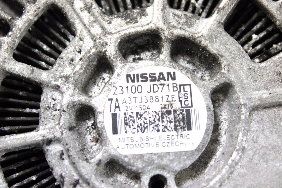 23100JD71B ALTERNATORE NISSAN QASHQAI 1.6 D 96KW 6M 5P (2013) RICAMBIO USATO