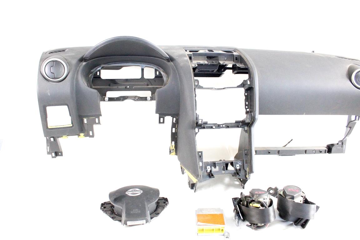 98820BK10A KIT AIRBAG NISSAN QASHQAI 1.6 D 96KW 6M 5P (2013) RICAMBIO USATO CON PRETENSIONATORI CINTURE DI SICUREZZA, CENTRALINA AIRBAG, AIRBAG VOLANTE GUIDATORE, AIRBAG PASSEGGERO, CRUSCOTTO 98510BR26D 98515JD01B