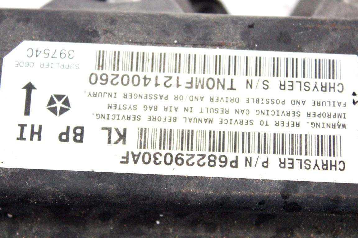 68229030AF KIT AIRBAG JEEP CHEROKEE 2.0 D 103KW 6M 5P (2015) RICAMBIO USATO CON PRETENSIONATORI CINTURE DI SICUREZZA, CENTRALINA AIRBAG, AIRBAG VOLANTE GUIDATORE, AIRBAG PASSEGGERO, CRUSCOTTO 68156074AE