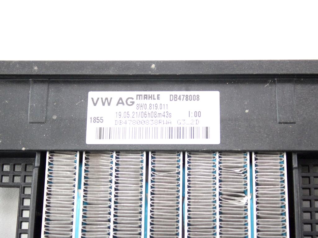 8W0819011 RADIATORE RISCALDAMENTO ELETTRICO AUDI A6 C8 ALLROAD 4X4 2.0 I 150KW 5P AUT (2021) RICAMBIO USATO