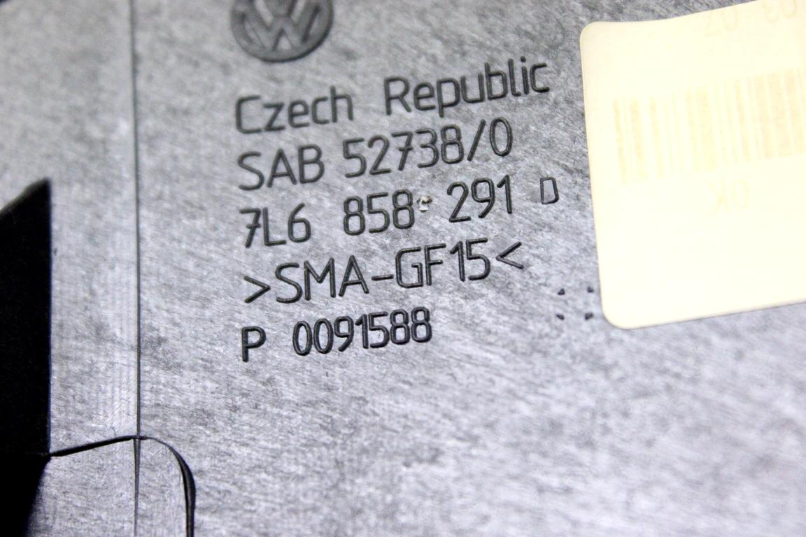 7L6858291D RIVESTIMENTO SUPERIORE QUADRO STRUMENTI CONTACHILOMETRI VOLKSWAGEN TOUAREG 3.0 D 4X4 165KW AUT 5P (2007) RICAMBIO USATO