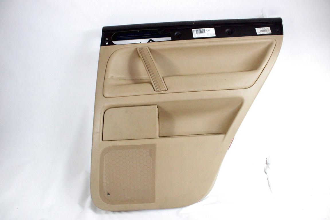 7L6867212BRNUQ PANNELLO INTERNO PORTA POSTERIORE DESTRA CON RIVESTIMENTO IN PELLE VOLKSWAGEN TOUAREG 3.0 D 4X4 165KW AUT 5P (2007) RICAMBIO USATO