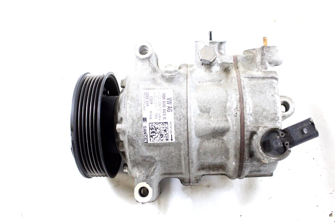 5Q0820803C COMPRESSORE CLIMATIZZATORE CLIMA A/C SKODA RAPID 1.6 D 66KW 5M 5P (2014) RICAMBIO USATO