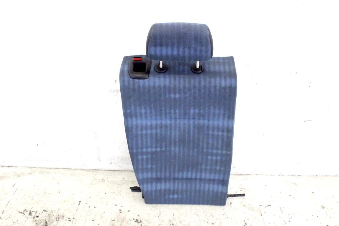 52207118689 SCHIENALE SEDILE POSTERIORE LATO DESTRO IN PELLE E TESSUTO BMW SERIE 1 118 D E87 2.0 D 90KW 6M 5P (2004) RICAMBIO USATO