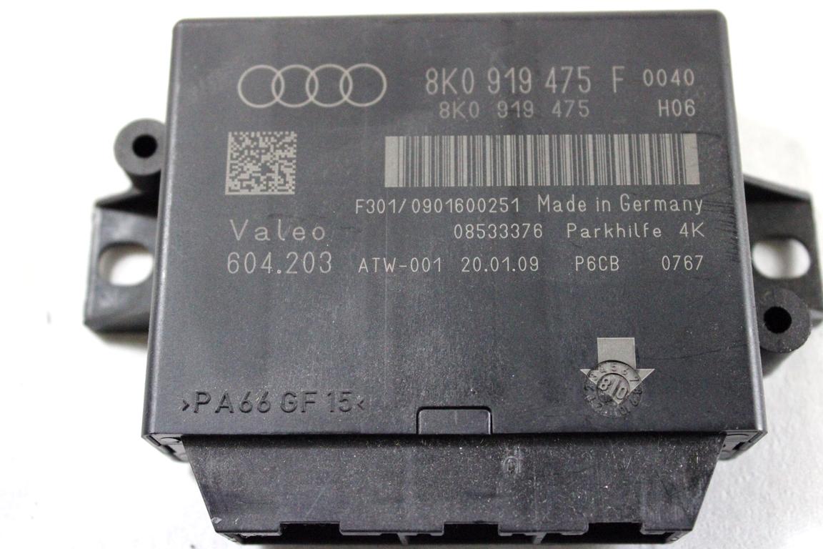 8K0919475F CENTRALINA SENSORI DI PARCHEGGIO AUDI A4 B8 SW 2.0 D 105KW AUT 5P (2009) RICAMBIO USATO