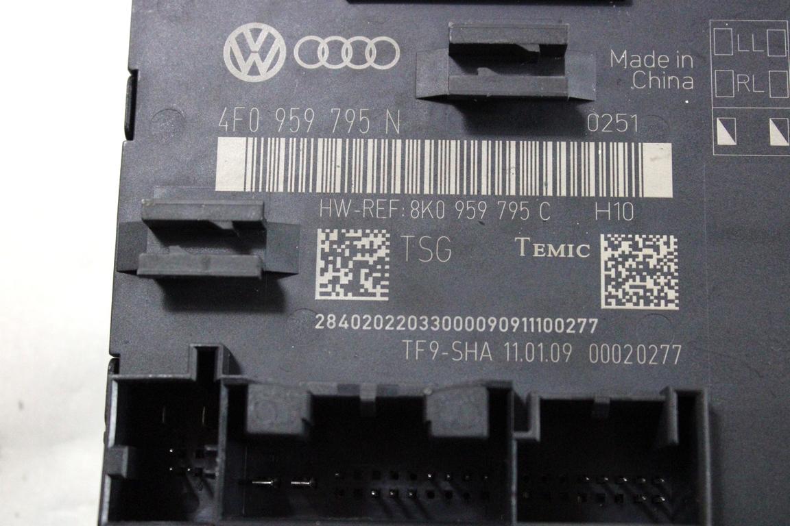 4F0959795N CENTRALINA PORTA POSTERIORE AUDI A4 B8 SW 2.0 D 105KW AUT 5P (2009) RICAMBIO USATO