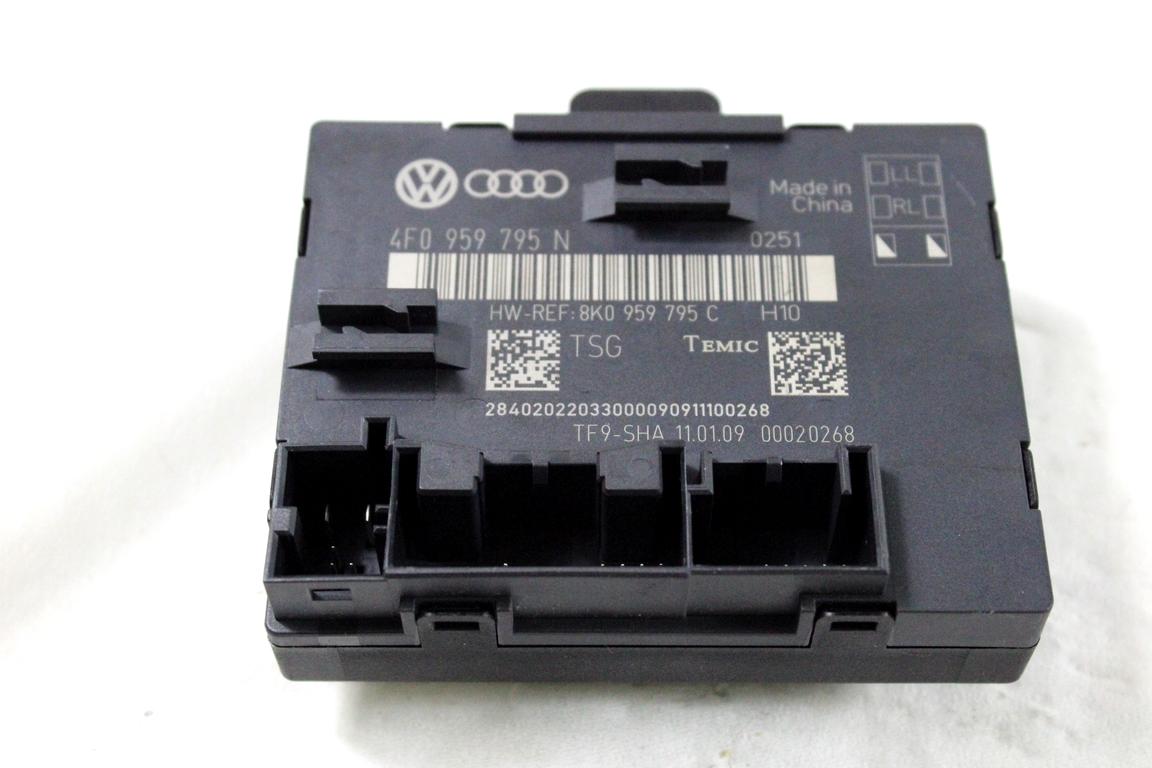 4F0959795N CENTRALINA PORTA POSTERIORE AUDI A4 B8 SW 2.0 D 105KW AUT 5P (2009) RICAMBIO USATO