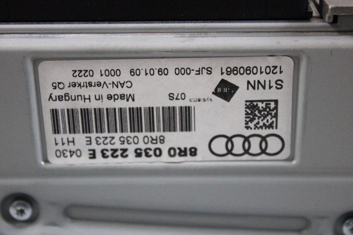 8R0035223E AMPLIFICATORE AUDIO AUDI A4 B8 SW 2.0 D 105KW AUT 5P (2009) RICAMBIO USATO