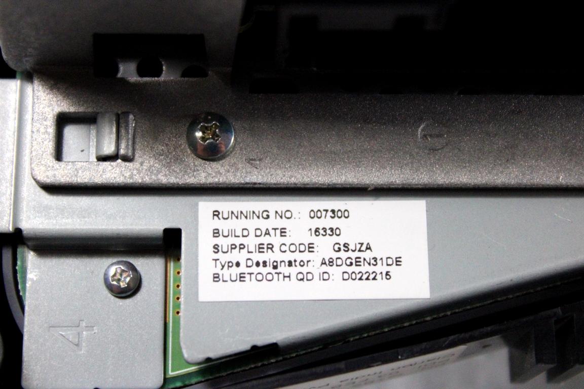 G1B5-18D815-BE AUTORADIO FORD KA+ PLUS 1.2 B 51KW 5M 5P (2017) RICAMBIO USATO (NON FORNIAMO CODICE AUTORADIO, MA SOLO NUMERO DI TELAIO VEICOLO)