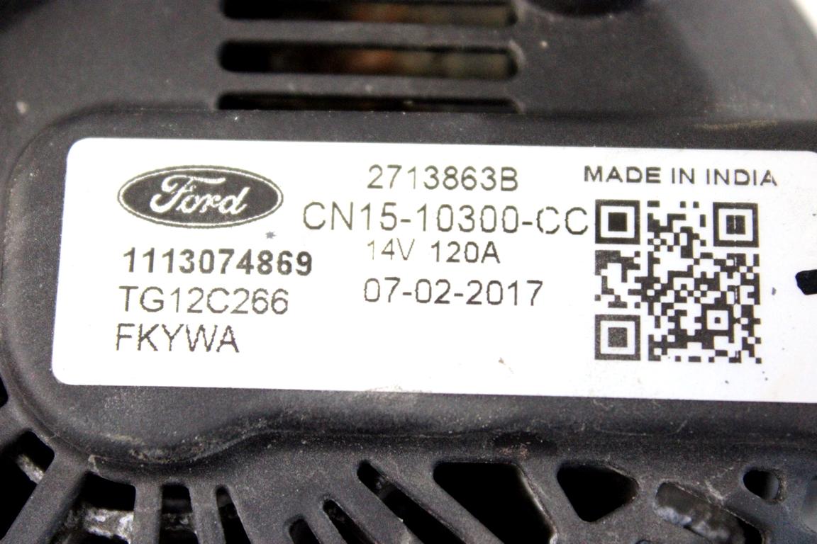 CN15-10300-CC ALTERNATORE FORD KA+ PLUS 1.2 B 51KW 5M 5P (2017) RICAMBIO USATO