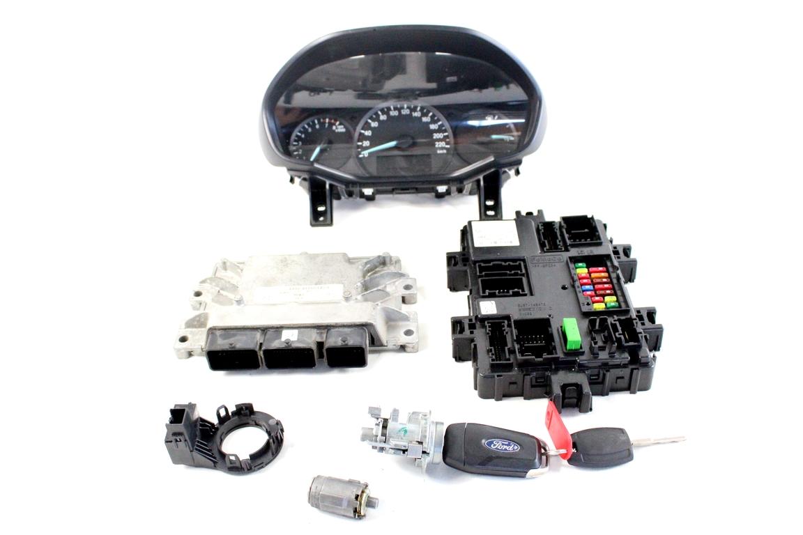 G1B5-12A650-AD KIT ACCENSIONE AVVIAMENTO FORD KA+ PLUS 1.2 B 51KW 5M 5P (2017) RICAMBIO USATO CON CENTRALINA MOTORE, QUADRO STRUMENTI CONTACHILOMETRI, BLOCCHETTI ACCENSIONE APERTURA CON CHIAVE G1B5-15607-AB GU5T-14B476-EBE G1B5-10849-AG