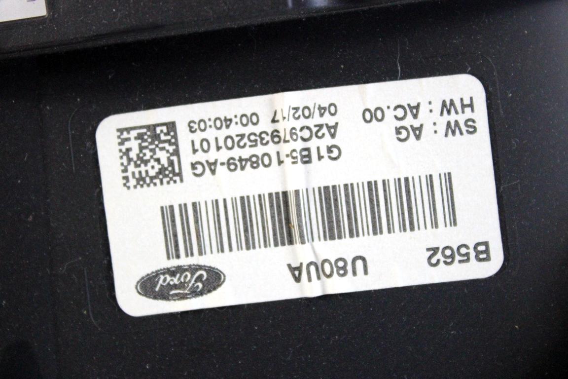 G1B5-12A650-AD KIT ACCENSIONE AVVIAMENTO FORD KA+ PLUS 1.2 B 51KW 5M 5P (2017) RICAMBIO USATO CON CENTRALINA MOTORE, QUADRO STRUMENTI CONTACHILOMETRI, BLOCCHETTI ACCENSIONE APERTURA CON CHIAVE G1B5-15607-AB GU5T-14B476-EBE G1B5-10849-AG