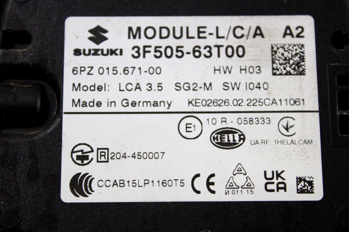 3F505-63T00 SENSORE RADAR ANGOLO CIECO POSTERIORE LATO SINISTRO SUZUKI S-CROSS 1.4 I 95KW 6M 5P (2022) RICAMBIO USATO