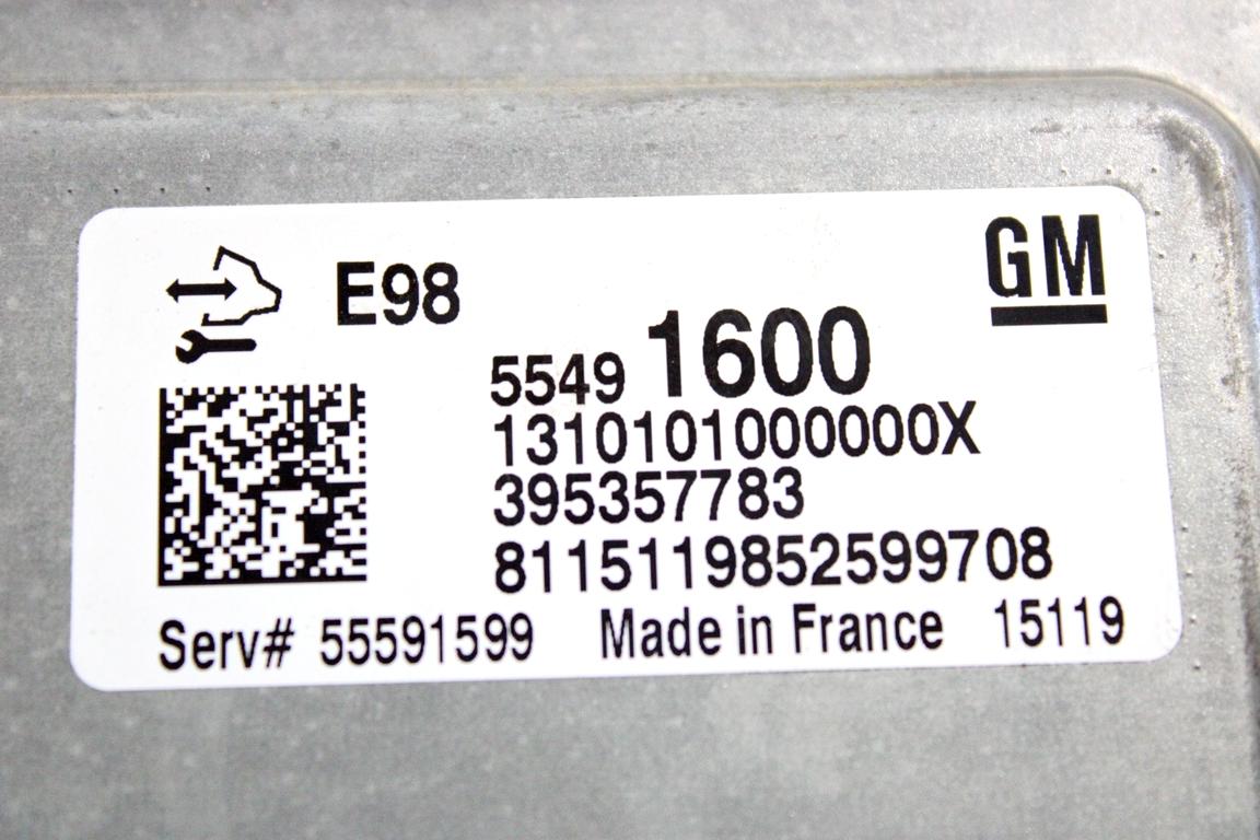 55491600 KIT ACCENSIONE AVVIAMENTO OPEL ASTRA J 1.6 D 100KW 6M 5P (2015) RICAMBIO USATO CON CENTRALINA MOTORE, QUADRO STRUMENTI CONTACHILOMETRI, BLOCCHETTI ACCENSIONE APERTURA CON CHIAVE 13500157