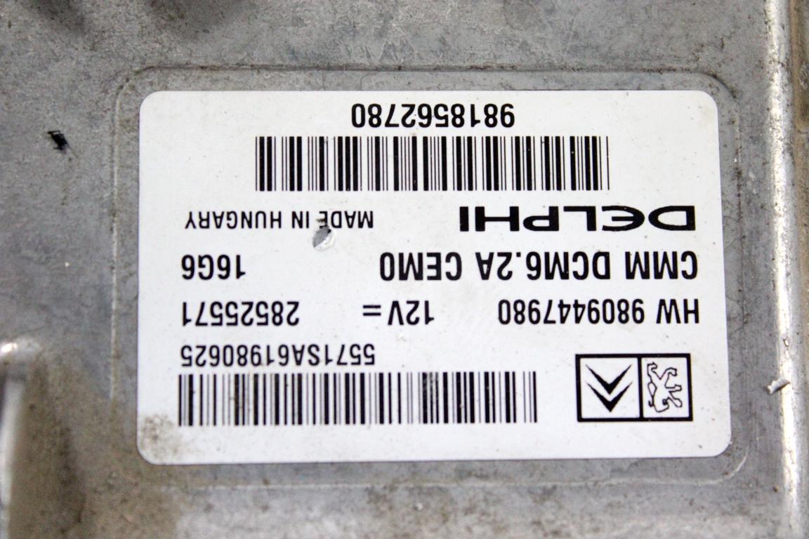 9809447980 KIT ACCENSIONE AVVIAMENTO PEUGEOT 3008 2.0 D 110KW AUT 5P (2016) RICAMBIO USATO CON CENTRALINA MOTORE, BLOCCHETTI ACCENSIONE APERTURA CON CHIAVE 9819855580 9815905380 9809759880-A