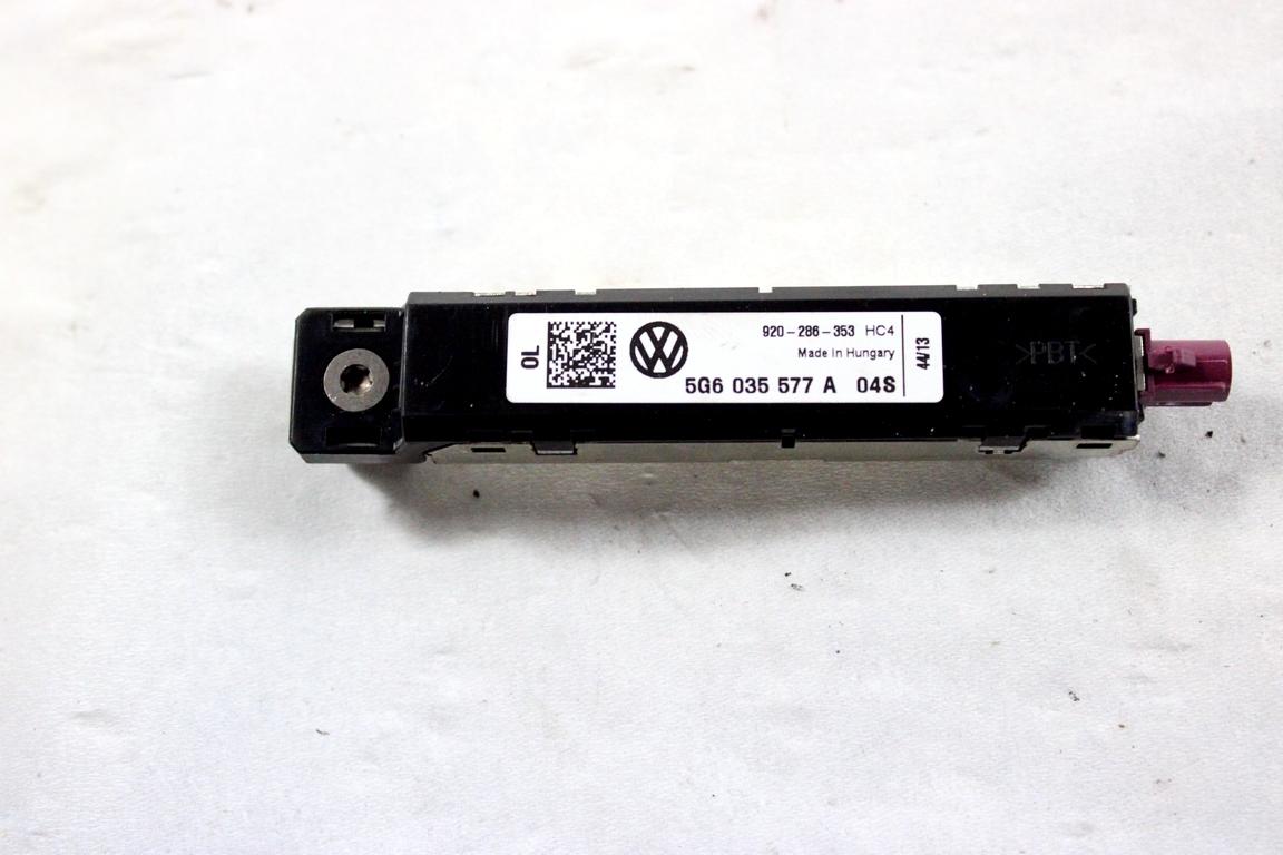 5G6035577A CENTRALINA AMPLIFICATORE ANTENNA VOLKSWAGEN GOLF 7 1.6 D 66KW 5M 5P (2014) RICAMBIO USATO