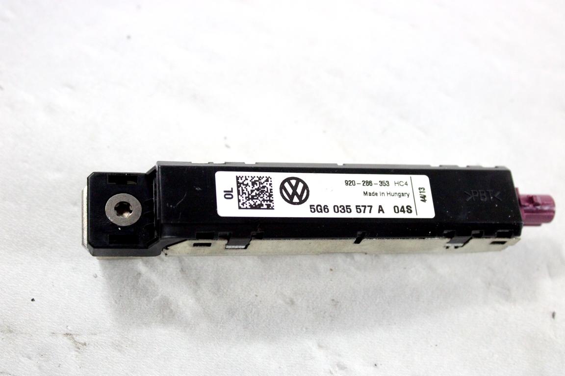 5G6035577A CENTRALINA AMPLIFICATORE ANTENNA VOLKSWAGEN GOLF 7 1.6 D 66KW 5M 5P (2014) RICAMBIO USATO