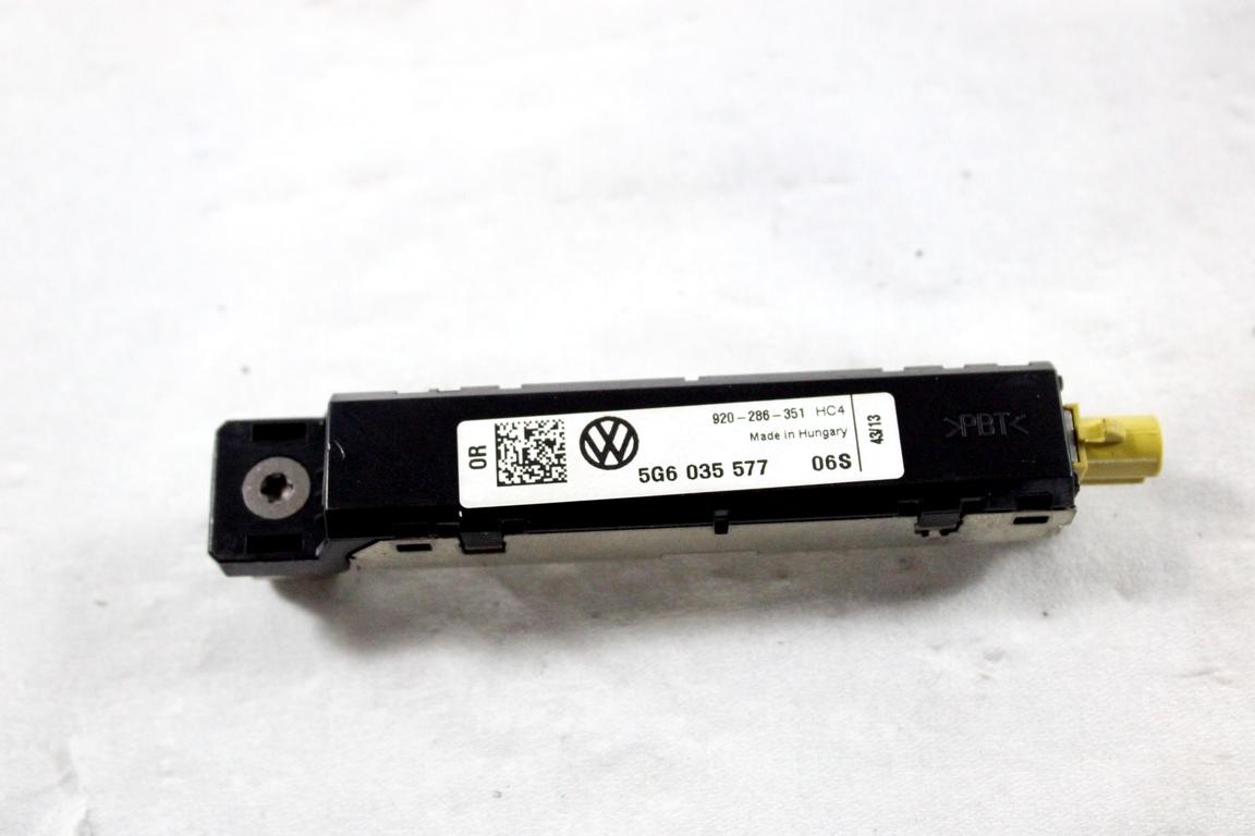 5G6035577A CENTRALINA AMPLIFICATORE ANTENNA VOLKSWAGEN GOLF 7 1.6 D 66KW 5M 5P (2014) RICAMBIO USATO