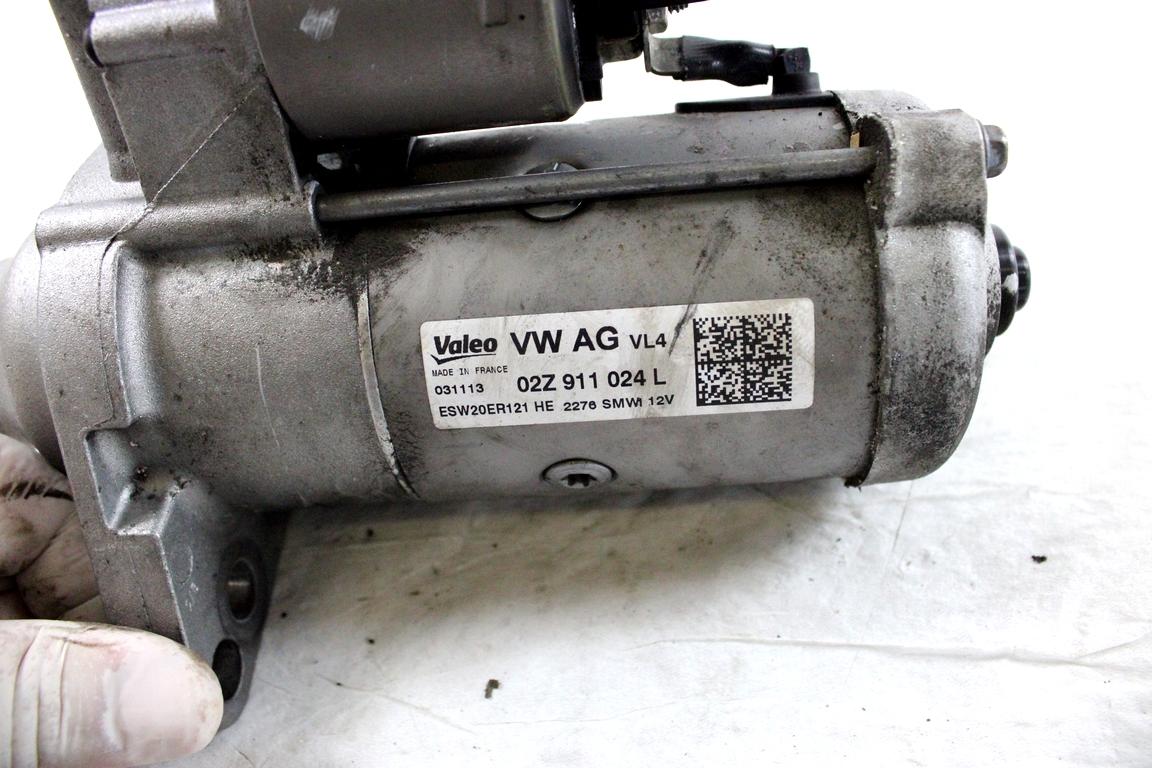 02Z911024L MOTORINO AVVIAMENTO VOLKSWAGEN GOLF 7 1.6 D 66KW 5M 5P (2014) RICAMBIO USATO