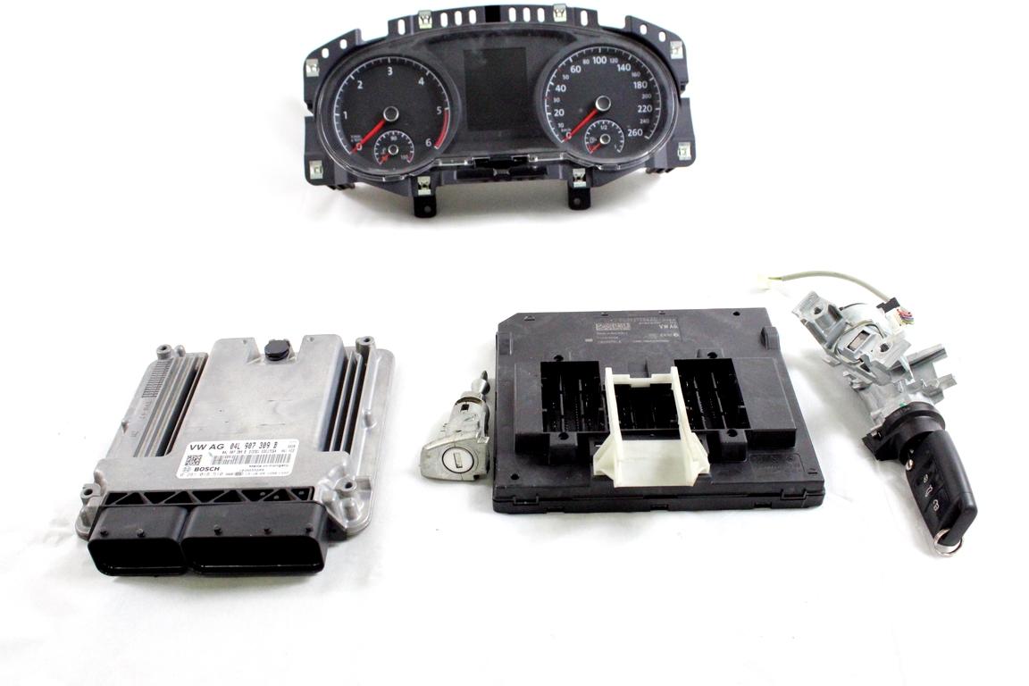 04L907309B KIT ACCENSIONE AVVIAMENTO VOLKSWAGEN GOLF 7 1.6 D 66KW 5M 5P (2014) RICAMBIO USATO CON CENTRALINA MOTORE, QUADRO STRUMENTI CONTACHILOMETRI, BLOCCHETTI ACCENSIONE APERTURA CON CHIAVE 5Q0937084AC 5Q0905865 5G0920861A