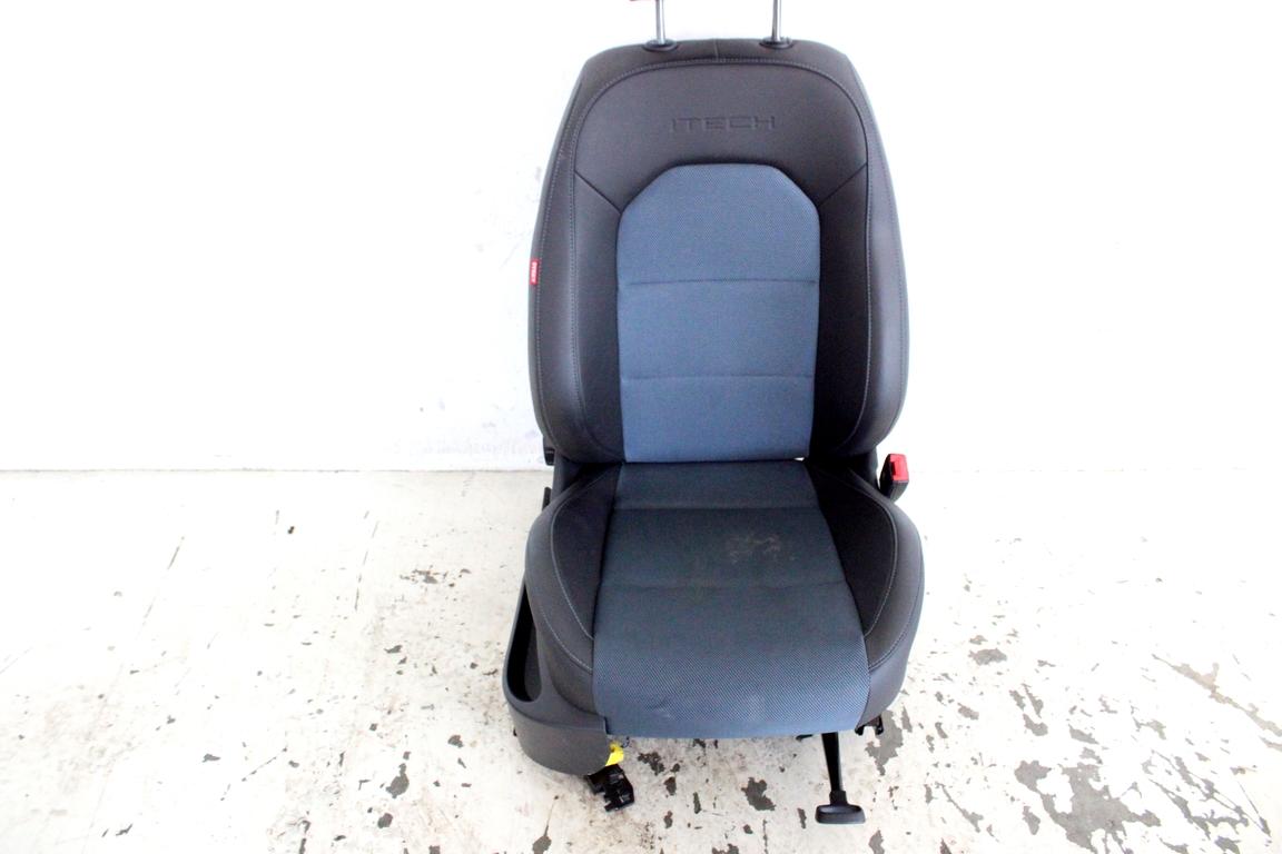 6R3881046AK SEDILE ANTERIORE DESTRO PASSEGGERO IN PELLE E TESSUTO ALLESTIMENTO ITECH SEAT IBIZA 1.2 B 51KW 5M 5P (2015) RICAMBIO USATO