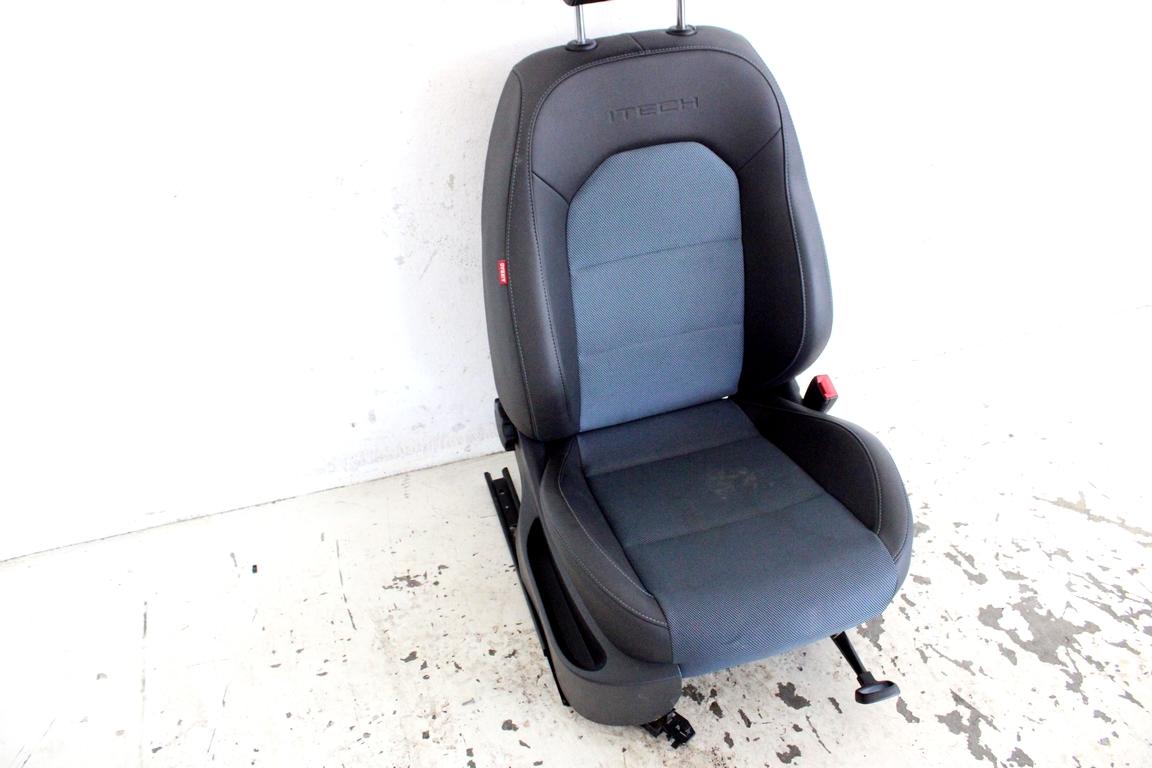 6R3881046AK SEDILE ANTERIORE DESTRO PASSEGGERO IN PELLE E TESSUTO ALLESTIMENTO ITECH SEAT IBIZA 1.2 B 51KW 5M 5P (2015) RICAMBIO USATO