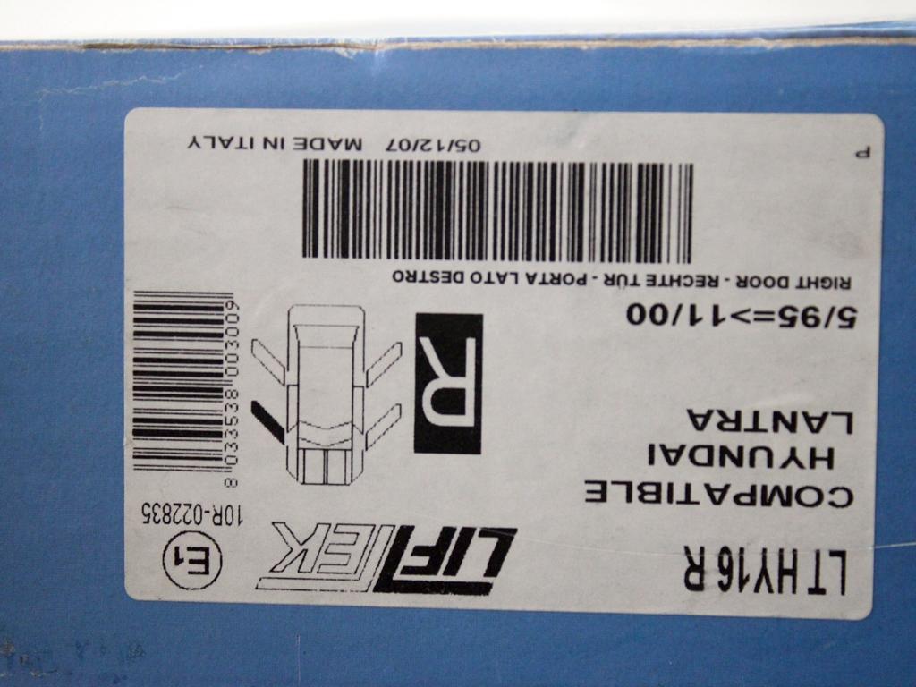 8240329010 MOTORINO MECCANISMO ALZA-VETRO ALZA-CRISTALLO PORTA ANTERIORE DESTRA HYUNDAI LANTRA 1.5 B 4P RICAMBIO NUOVO