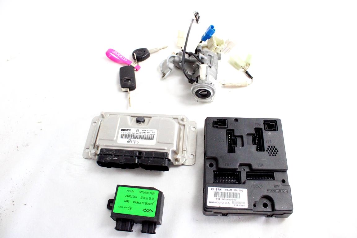 S18D-3605010 KIT ACCENSIONE AVVIAMENTO DR MOTOR DR CITY CROSS SW 1.3 B 61KW 5M 5P (2014) RICAMBIO USATO CON CENTRALINA MOTORE, BLOCCHETTI ACCENSIONE APERTURA CON DOPPIA CHIAVE M11-3600020 S18D-3600030 S18D-504956 S18-3704010