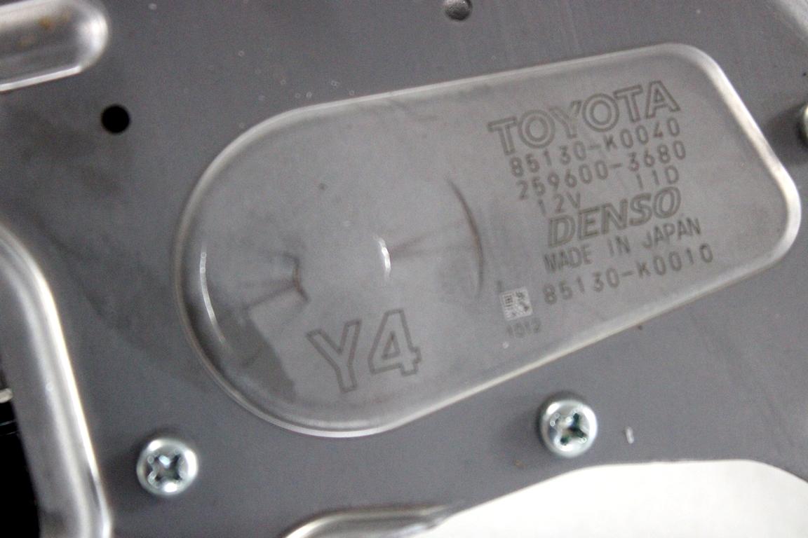 85130-K0040 MOTORINO TERGILUNOTTO TOYOTA YARIS P21 1.5 I 68KW AUT 5P (2021) RICAMBIO USATO