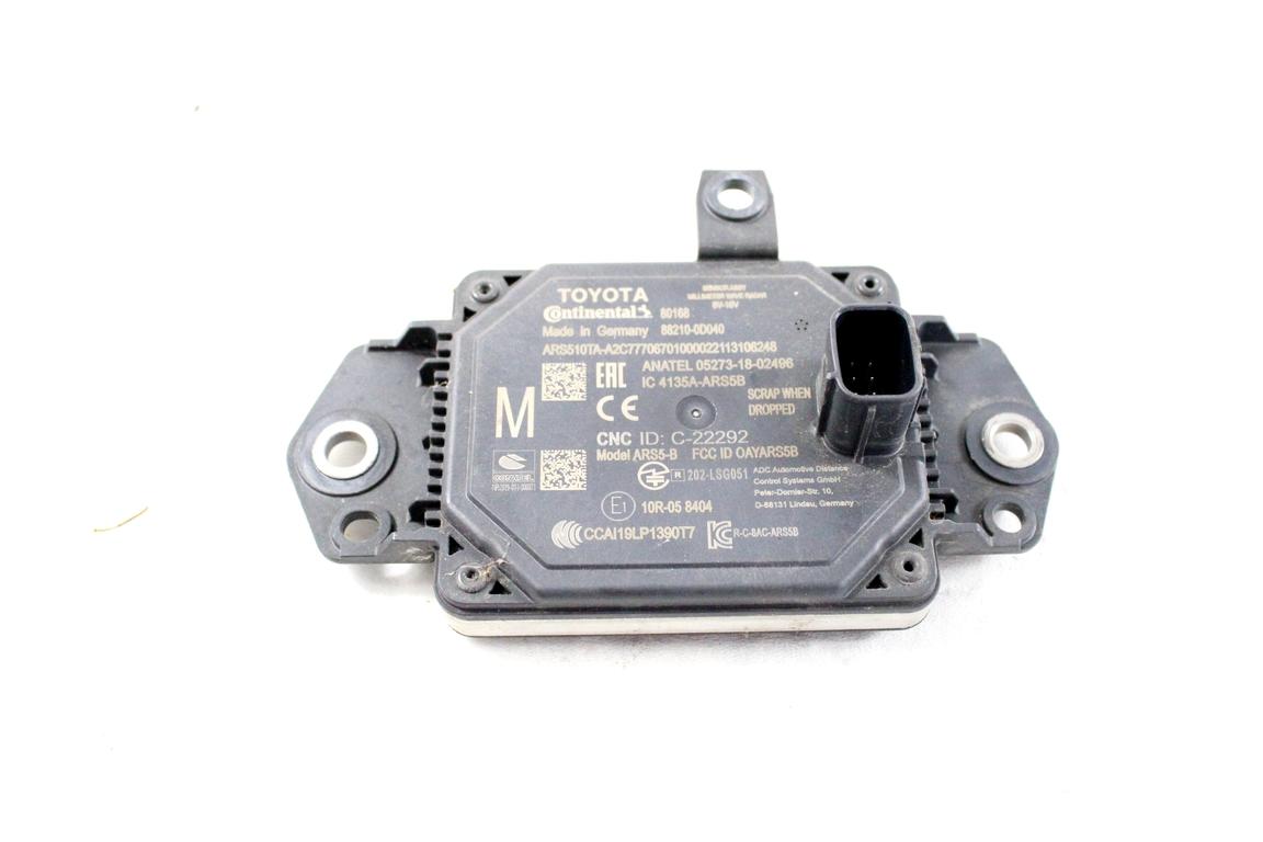 88210-0D040 RADAR CENTRALINA SENSORE DISTANZA TOYOTA YARIS P21 1.5 I 68KW AUT 5P (2021) RICAMBIO USATO